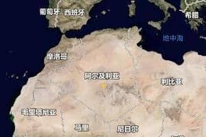 阿爾及利亞地圖