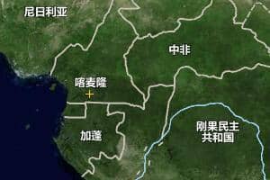 喀麥隆地圖