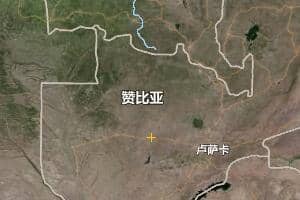 讚比亞地圖