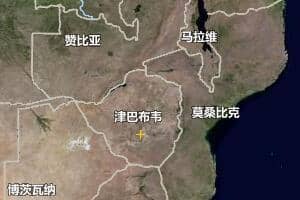 津巴布韋地圖