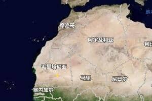 毛里塔尼亞地圖