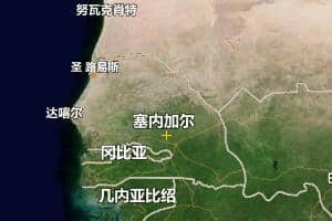塞內加爾地圖