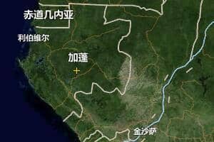 加蓬地圖