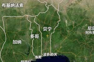 貝寧地圖