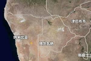 納米比亞地圖