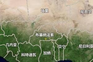 布基納法索地圖