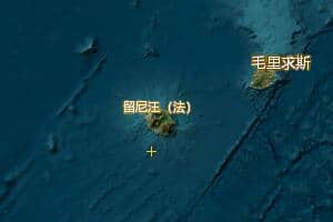 留尼汪島地圖