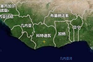 科特迪瓦地圖