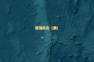 諾福克島地圖