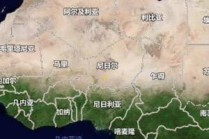 尼日爾地圖