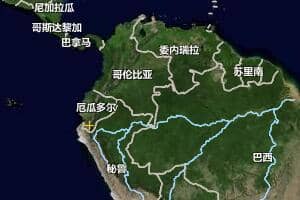 厄瓜多爾地圖