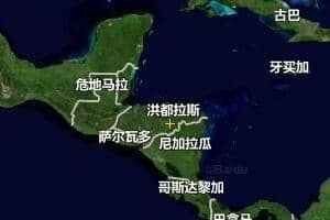 洪都拉斯地圖