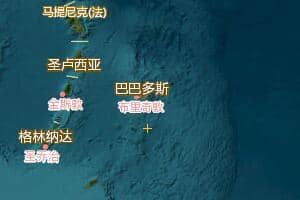 巴巴多斯地圖