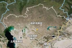哈薩克斯坦地圖
