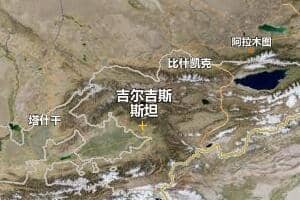 吉爾吉斯斯坦地圖