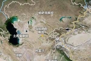 烏茲別克斯坦地圖