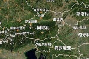 奧地利地圖