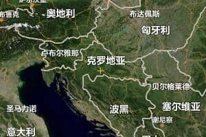 克羅地亞地圖
