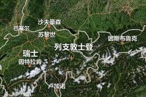列支敦士登地圖