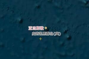皮特凱恩群島地圖