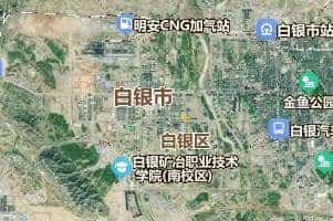 白銀市地圖
