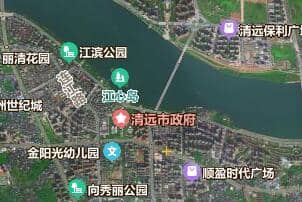 清遠市地圖