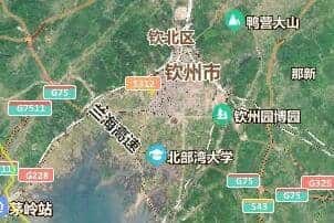 欽州市地圖