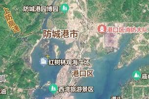 防城港市地圖