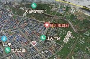 黑河市地圖