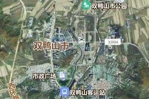雙鴨山市地圖