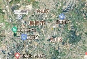 鶴崗市地圖
