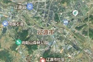 遼源市地圖