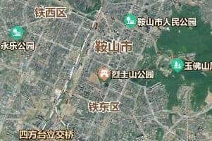 鞍山市地圖