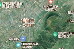 朝陽市地圖