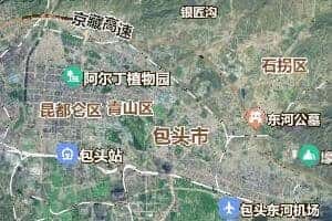 包頭市地圖