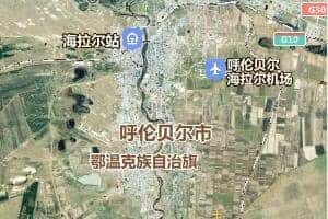 呼倫貝爾市地圖