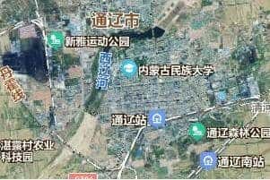 通遼市地圖