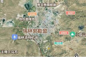 錫林郭勒盟地圖