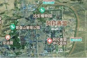阿拉善盟地圖