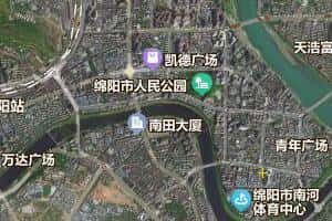 綿陽市地圖