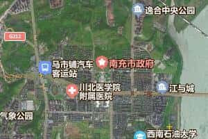 南充市地圖
