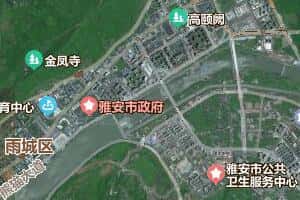 雅安市地圖