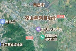 涼山州地圖