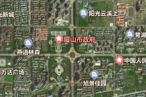 眉山市地圖