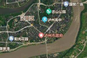 瀘州市地圖