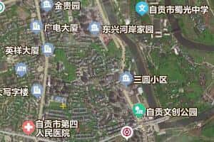 自貢市地圖