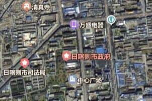 日喀則市地圖