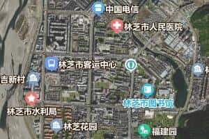 林芝市地圖