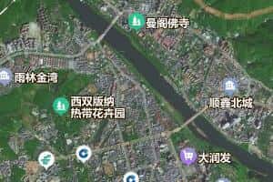 西雙版納州地圖